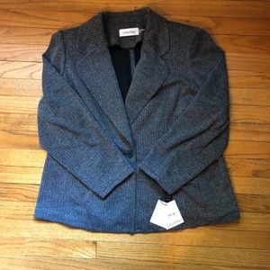 Calvin Klein | Herringbone Blazer Plus Size NWT